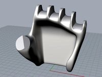 Flexy-Hand 2 t-spline / nurbs by crashwebster