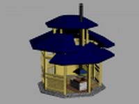 Summer house 3D Model