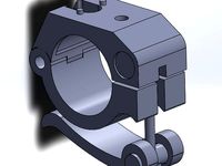 Quick Release Bike Light Base for 6000Lumen Cree LED Light by gingernut_80