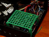 Box fan holder by squirrel