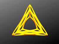 organic triangle pendant by likya