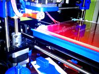 GEEETech i3 Heat Bed MK2 air fan block by pedroalvega