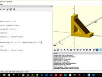 OpenSCAD: 45 deg. bracket - 31st Aug 2015 [1248am] by ivanhoeeewu