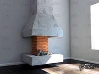 Fireplace 04 3D Model