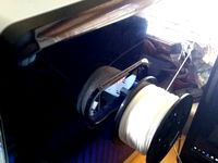 Da Vinci 3D printer filament roll / spool side holder by Waggster