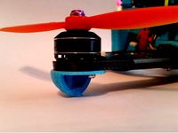 #2 Style Emax NightHawk 250 Motor Mount Feet (Half Dome Style #2) by RotorGator