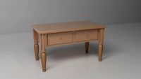 Wooden desk 3D Model