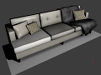 High details couch 3D Model