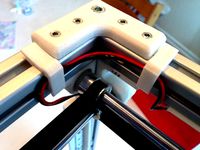 Modified Top Brackets for Ultimaker 2 Aluminum Extrusion 3D printer by dintid