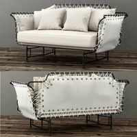 RESTORATION HARDWARE-19TH C CAMPAIGN SETEE 3D Model