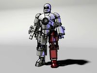 2.Left leg of Iron man Mark 1 by JarvisWoo