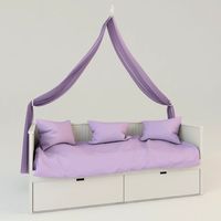 Childrens canopy bed 3D Model