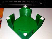 Baseball Diamond Coaster Holder - for 91mm Coasters by chiefrentageek