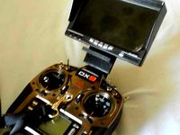 Spectrum DX-9 FPV Monitor holder for Boscam RX-LCD5802 Diversity Monitor by Guenter