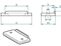 Support for furniture (for 16mm chipwood, plywood or MDF boards) by zabadal