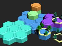 Open WarHex - modular, scenic 3D Hex terrain project by GarageBay9