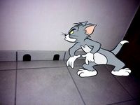Tom & Jerry mouse hole by bosondehiggs