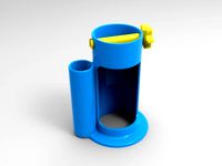 toothpaste squeezer w toothbrush holder by dav88