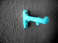 Filament Spool: Stud-mounted wall hook by terrabruder