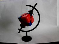 Gear Cube Globus Holder by sebbo456