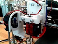 Single E3D Lite6 HotEnd X Carriage for Zonestar Prusa I3 by ChristianHerget