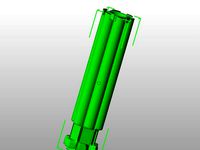 Scaled Rubber bands sentry gun barrel by Chrisinator