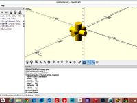 OpenSCAD - Intermediate: my 1st item by ivanhoeeewu