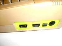 Commodore 64 replacement connector plate by LCD