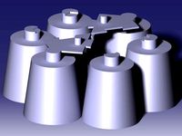 100 % Printable Castle composed by basic mold of sand by FabLab_Brindisi