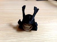 Tinkerplay Samurai head for dual material printing by gpvillamil