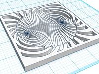 Drink coaster_Double Twirl by jherridge