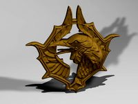 Medallion - Witcher blood of elves by 3D-mon