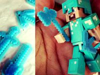 Minecraft tools that fits on Minecraft ActionFigures !  by kumodot