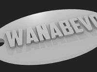 Wanabevo Keychain by donttouchmyfork