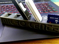 Micro Center USB Drive and SD Card Holder by timothyzalusky