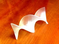 Helicoids: half and full twist by dennedesigns