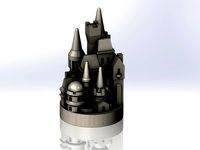 3D Catan Round Game Pieces (City/Settlement/Road/Wall) by Popsicle_peon