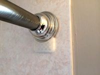 Tension Shower Curtain Rod Support by DanLuc