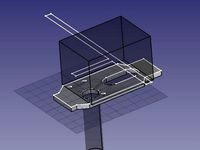 Quick-fit mount plate for PrintrBot extruder by jonnor