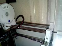 Adjustable filament spool holder vor Vulcanus V1 by killi