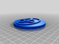 Toyota logo wheel centre cap (positive) by woggin