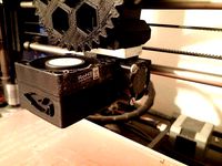 Prusa Nozzle Mk2 Cooling Shroud with 40mm & 20mm fan mounts. by Haroo