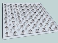 Breadboard with nuts inserts by BDan