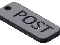 Keychain "POST" by Fr33z