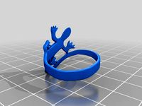 lizard ring by glloq