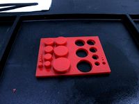 Hole resolution and calibration test DLP 3D printer by JYoung