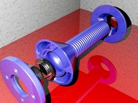 filament  spool holder by Biebeer