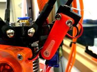 Folger Technologies Kossel auto level bed probe arm by fjohn624