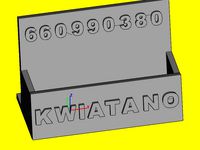 Wizytownik Kwiatano by kwiatano