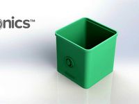 Square Pot - 3Dponics Cube System by 3dponics